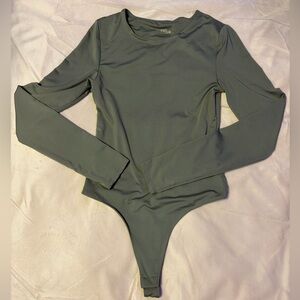 Olive Long Sleeve Bodysuit